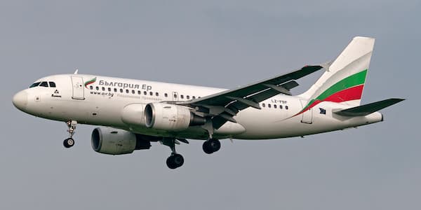 Ένα από τα Airbus A319-100 της Bulgaria Air.